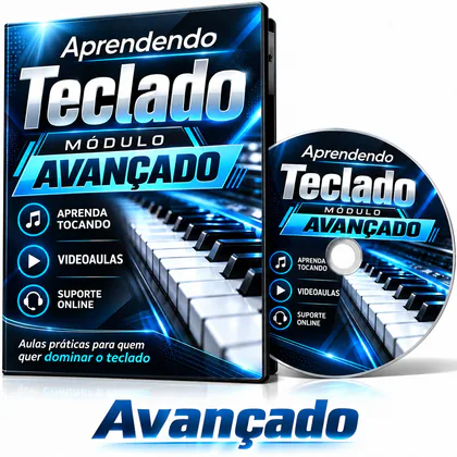 Arte do Módulo Avançado do curso Aprendendo Teclado