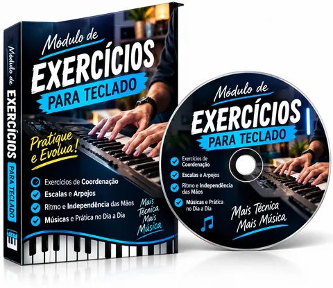 Arte do Módulo de Exercícios para Teclado